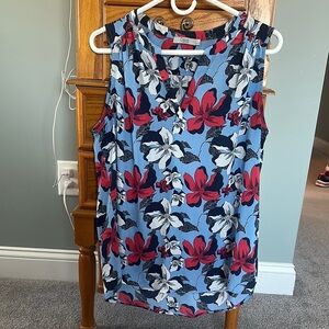 Dalia Blue Floral Women's Top